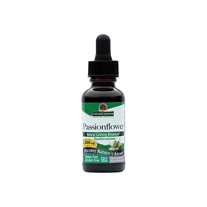 Nature's Answer Passion Flower | Super Concentrated | Liquid Herbal Tincture Supplement Drops | Natural Calming…