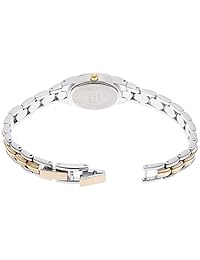 Armitron - Reloj de pulsera para mujer, diseño ovalado facetado de cristal en dos tonos