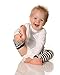 juDanzy 3 Pair Baby Boy and Girl Leg Warmers Black, White Neutral Colors