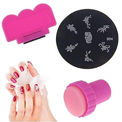 Fashion Craft Nail Art Stamp/Stencil Tool Kit/Stamper/Design Stamping Image Template Plate Set