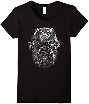 Womens Baphomet Occult Satanic Tshirt Medium Black