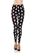 Amour Women's Denim Look Ripped Faux Jean Leggings