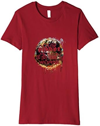 Womens Our Plant is sick, Don't make it worse. Global warming shirt Medium Cranberry