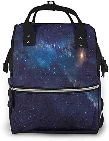 Baby Bag Mom Backpack Baby Care, Sky Deep Space Universe Image, Large Capacity, Waterproof and Stylish