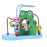 Wooden Toys, Baby Activity Center, Wood Bead Maze for Toddlers, Gift for Boys & Girls, Educational Learning Toys for Kids Xmas Gift for Kids