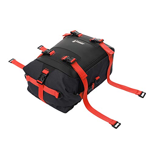 image for Waterpoof Motorcycle Tail Bag, SEEU Universal Motorcycle Seat Bag Moto