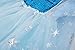 Padete Little Girls Anna Princess Dress Elsa Snow Party Queen Halloween Costume (7 Years, Blue Short Sleeve)