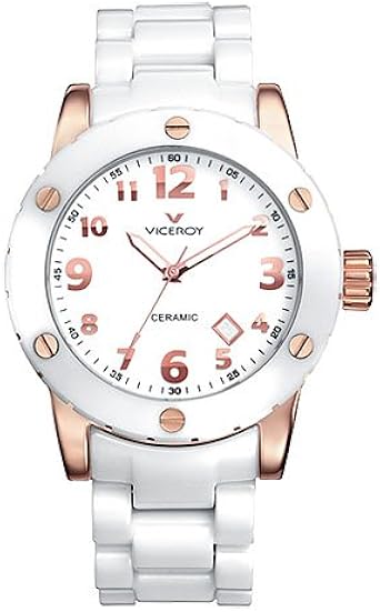 Reloj Viceroy Ceramica Y Zafiro 47630-95 Mujer Blanco: Amazon ...