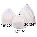 Drawstring Lingerie Laundry Wash bags Set for Delicates, Garments, Blouse, Sweaters, Bras, and Quilts, Set of 3, Include 3 different Type of size (Coarse hole)