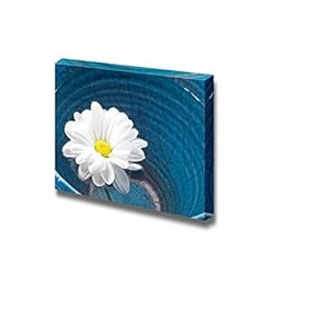 Blossoming Daisy Afloat a Blue Vase Wall Decor