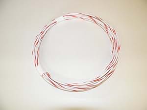 Amazon.com: 18 Ga Awg White/Red Striped Automotive/General Purpose GXL