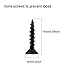 EBOOT 20 Pieces Wall Mounted Hook Robe Hooks Single Coat Hanger and 50 Pieces Screws (Black)