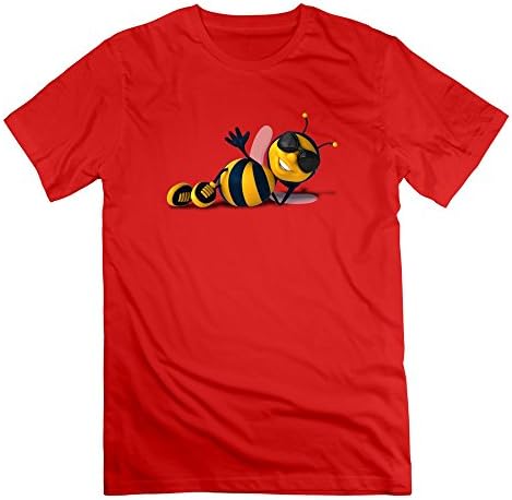 Buzz Bee Bee Moive Barry T Shirt Red For Man's