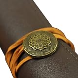 Xrten Leather Carving Tool Roll Bag 5 Pockets Brown PU Leather Storage Pouch view 3