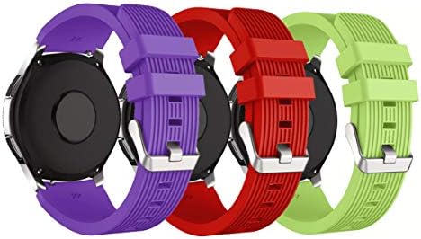 XingWangFa for Samsung Galaxy Watch (46mm) Straps Bands[3 PACK] 22mm Soft Silicone Sport Band Replacement Strap For Samsung Galaxy Watch (46mm) SmartWatch