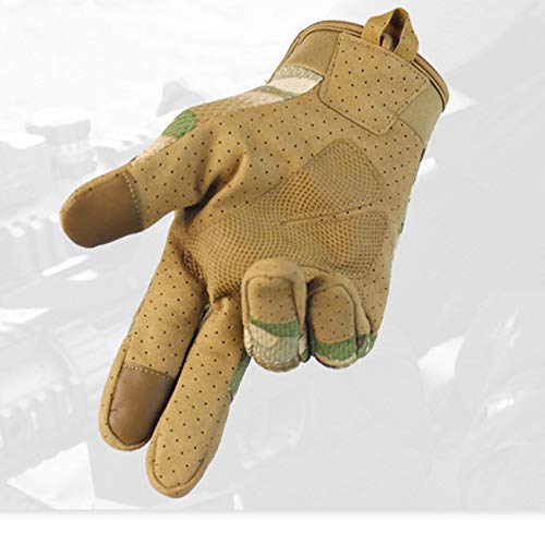 Military Ba Sure Grip Palms Archery Hunting-Dark Camo L