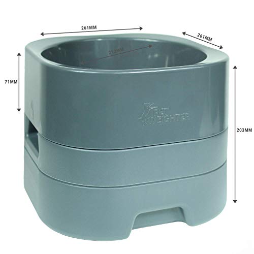 PET WEIGHTER Elevated Dog Bowls for Large Dogs and Cats, Heavy Dog Bowl