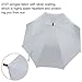 Rainlax Windproof Golf Umbrella 62 inch Automatic Open Large Sun Umbrellas (Silver White)