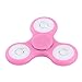 Hot Sale! AMA(TM) LED Light Tri-Spinner Fidget Hand Spinner Fingertip Bearing Toy EDC Focus ADHD Autism Decompression Gyro (Pink)