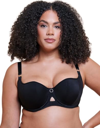 Curvy Kate Soutien-Gorge Balconnet Boost Me Up pour Femme, Noir, 105G