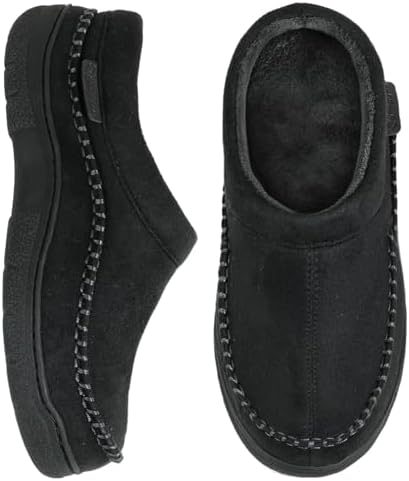 Propét Edsel Men’s Black Suede Slipper Shoes 8.5 Edsel – The Walking Company main image 3