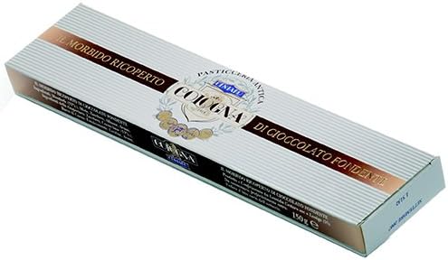 Chocolate Covered Soft Almond Torrone by Cestaro - 150g Gift Box (5.3 ounce)