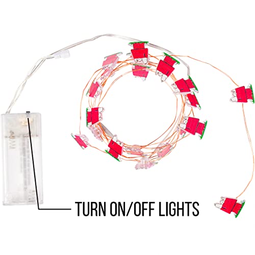 Peanuts Snoopy String Lights - 20 LED Snoopy Figures On 7ft Wire, Warm White, Battery Powered - View #6