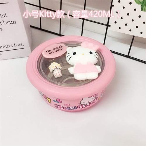 <p>steel lunch box Cute Hello Kitty Lunch Box for Kids Thermos for Food Storage Container Student Bento Box with Lid Stainless Steel Bowl Canteen</p>
