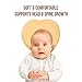 Abstoria Baby Head Shaping Pillow for Newborns - Infant Flat Head Prevention Sleeping Pillow Neck Support Soft Breathable Air Mesh Organic Cotton Cushion Cover for Baby Boy Girl 0-12 Months
