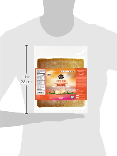 Organic Coconut Wraps, Coco Nori Curry (Raw, Vegan, Paleo, Gluten Free wraps) Made from young Thai Coconuts (4 Pack)