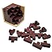 Sopu Wooden Puzzles for Adult and Kids, 3D Brain Teaser Puzzles Educational Toy, Genius Skills Builder T-Shape Pieces with Tetris Fit for Explore Creativity and Build Your Brain
