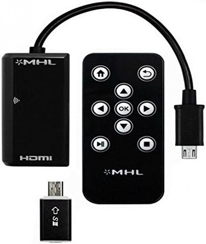 Micro USB to HDMI VGA HDTV Adapter with Remote Control Samsung Galaxy S2 S3 S4 Tab Tablet 3