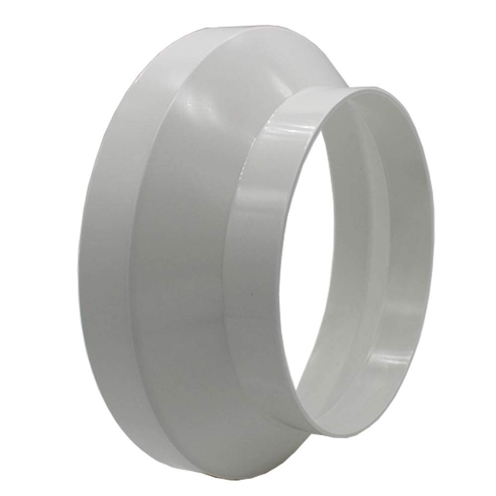 Kair Ducting Reducer 200mm to 150mm - 8 to 6 inch Duct Pipe Reduction Connector for Extract Fans and Ventilation Units
