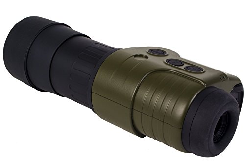 12 Survivors Trace 5x50 Digital Night Vision Recording Monocular, Green (Renewed)
