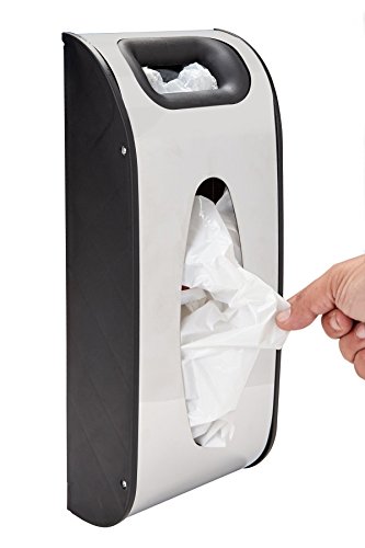 UPC 021455051539, Repositionable Wall Mount Grocery Bag Dispenser Holds 30 Plastic Grocery Bags. The Grocery Bag Holder Includes Screws or Double-Sided Tape for Easy Installation. Easy Access Top and Middle Openings.