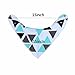 Baby Bandana Drool Bibs, Unisex 10-Pack Gift Set for Drooling and Teething, 100% Organic Cotton, Soft and Absorbent, Hypoallergenic - 10 Stylish Designs for Cute Newborn and Cool Baby