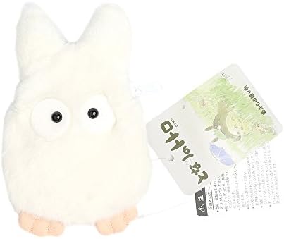 Adorable My Neighbor Totoro Mini Coin Purse Plush Hayao Miyazaki Studio Ghibli Cat Bus JiJi Cat Dust Bunny (White)