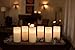 Enchanted Spaces Set of 12 Ivory 3x6 Wax Remote Controlled Battery Operated Flickering Candles with Remote and Batteries (Ivory, 12pk)