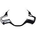 SZFKACCESS for Honda Civic 2006 2007 2008 2009 2010 2011 Steering Wheel Cover Trim Carbon Fiber Style Inner ABS (Two)