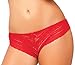 Seven Til Midnight Women's Plus Size Tangled Lace Panty with Lace-up Detail