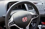 Red Honda H STEERING WHEEL BADGE Emblem for Honda CIVIC EK4 EK9 96 97 98 99 00 1996 1997 1998 1999 2000