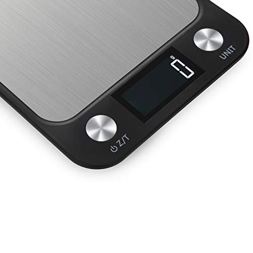 JDgoods Digital Kitchen Multifunction Food Scale, Balance Slim Stainless Steel Electronic Scales with Large Back-lit LCD Display for Baking & Cooking (5KG) - Thumbnail 6
