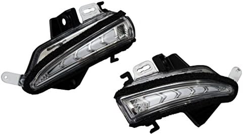 Turn Signal Lights Door Side Mirror Sequential LED DRL White for Lexus GS CT IS LS RC ES w/optional switch