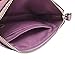 Coach Crossgrain Corner Zip Wristlet Metallic Lilac F21070