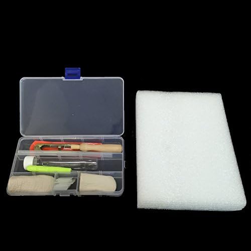 MAISHO 9 pcs /Set Needle Felting Craft Kit Set Wool Felt Tools Needle Felting Foam kit Felting Mat Awl Needles In a Case