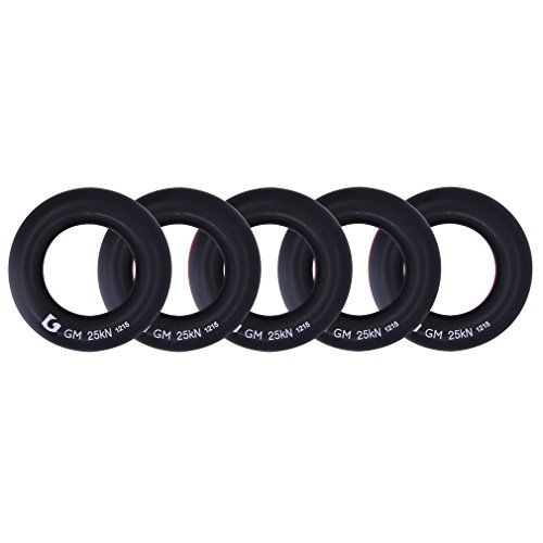 Gm climbing rappel ring connector small black pack of 5