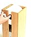 Bamboo Toilet Paper Holder perfect for toilet paper storage or general bathroom storage, a freestanding toilet paper holder handmade from biodegradable bamboo