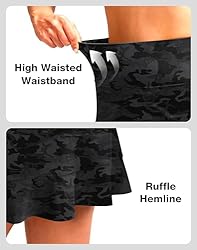 Soothfeel Women's Swim Skirt with Pocket High