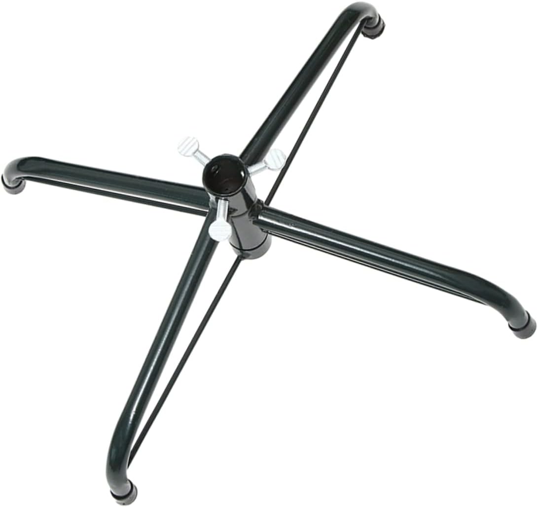 Tree Stands - FONDOTIN Green Accessories Christmas Tree Base Christmas Tree Holder Base Christmas Tree Rotating Stand Folding Brackets Heavy Duty Artificial Christmas Tree Iron Shelf Brackets
