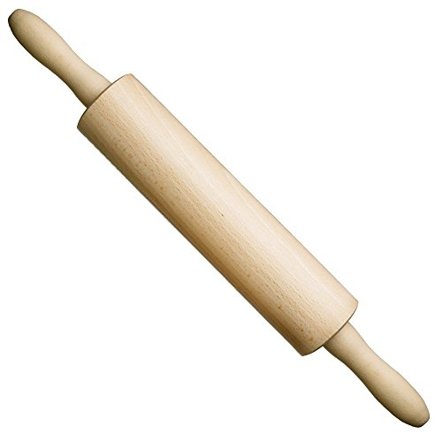 BICB traditional beech wooden revolving rolling pin-Professional-16.5
